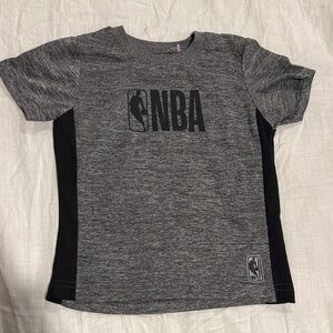 NBA Kids Heather Gray and Black Short Sleeve Tee